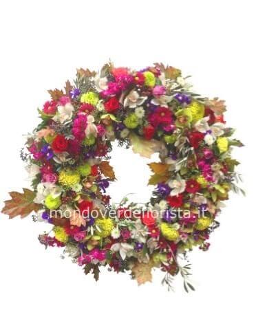 Coroncina di fiori assortiti